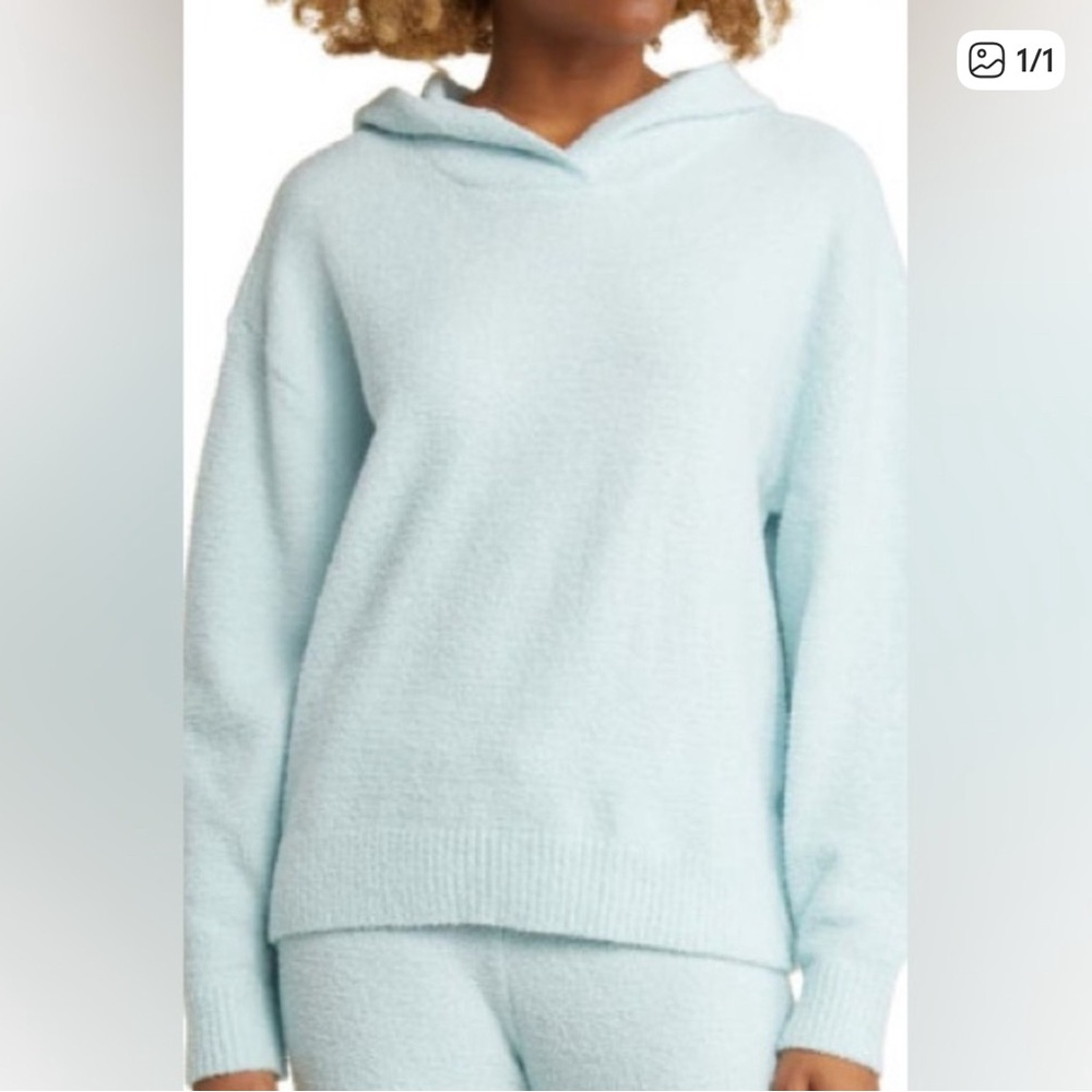 BP by Nordstrom butter hoodie blue starlight Cozy Pajama lounge top